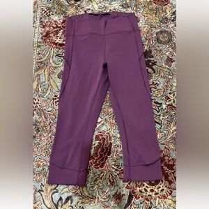 lululemon leggings crop size 10 worn once